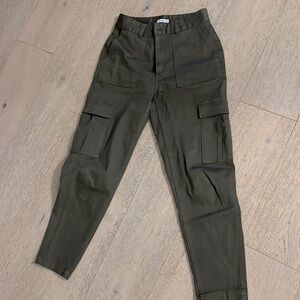 TNA aritzia khaki utility cargo pants size 6